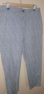 J Crew lightweight flowered ankke pants!!